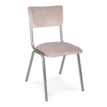 Stoel Old School - Stapelbaar - Vintage Metal - Taupe - Velv, Verzenden, Nieuw in verpakking