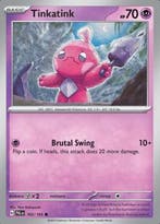 Tinkatink 102/193 reverse holo Paldea evolved, Ophalen of Verzenden, Nieuw, Losse kaart, Foil