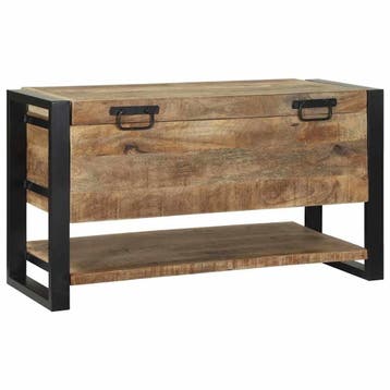 Industriele Opbergkist Mangohout | Tweedekansje | OP=OP, Minder dan 50 cm, 50 tot 100 cm, Nieuw, Ophalen of Verzenden