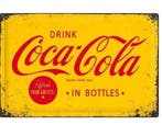 Drink Coca-Cola in bottles reclamebord, Verzamelen, Nieuw
