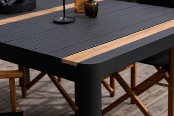 Dining Tuintafel Pim 150cm plus 4  Regisseursstoelen The, Tuin en Terras, Verzenden, Nieuw
