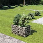 vidaXL Gabion plantenbak verhoogd 90x50x50 cm gegalvaniseerd, Verzenden, Nieuw, Metaal, 60 tot 100 cm