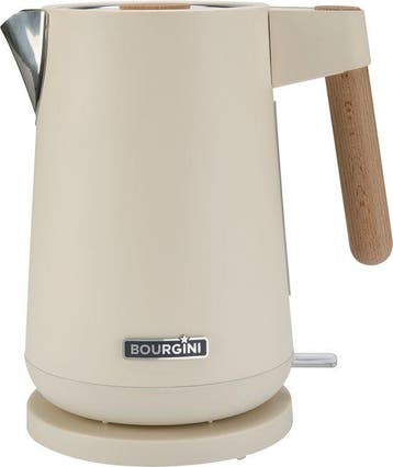 2dekans | Bourgini Harmony - Waterkoker - RVS - Creme met, Ophalen of Verzenden, Zo goed als nieuw