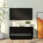 vidaXL Tv-meubel 74x34x40 cm massief grenenhout zwart, Verzenden, Nieuw, 50 tot 100 cm, Minder dan 100 cm
