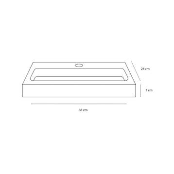 Differnz Flat small losse fontein beton - lichtgrijs, Verzenden, Nieuw