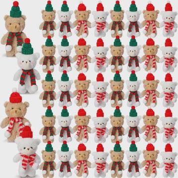 Schattige Kerst Knuffel Beer - Mini Pluche Beertjes Decorati, Verzenden, Nieuw