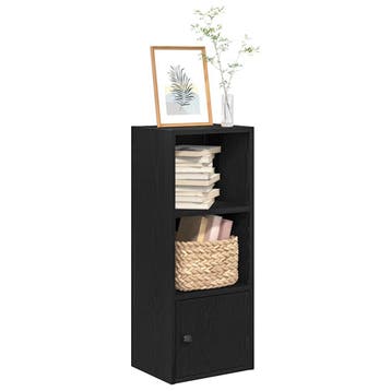 vidaXL Boekenkast 31x24x77 cm bewerkt hout zwart, Verzenden, Nieuw, Overige houtsoorten