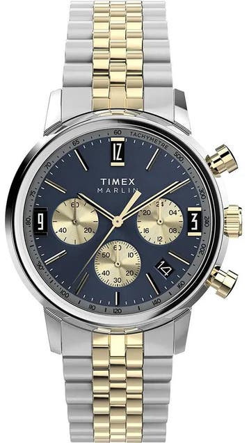 Timex TW2W60200 Marlin Chrono horloge, Overige merken, Staal, Verzenden, Polshorloge