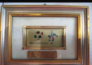Coppa del Mondo FIFA 1990, 12x16 cm - 1989 - Memorabilia van, Nieuw