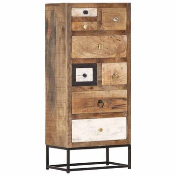 vidaXL Ladekast 45x30x105 cm massief gerecycled hout, Huis en Inrichting, Verzenden, Nieuw
