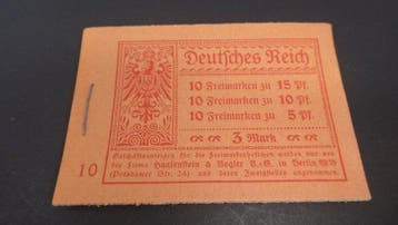 Duitse Rijk 1919 - Duitsland - MH 12A.2.1 dgz O.Nr.10, Gestempeld