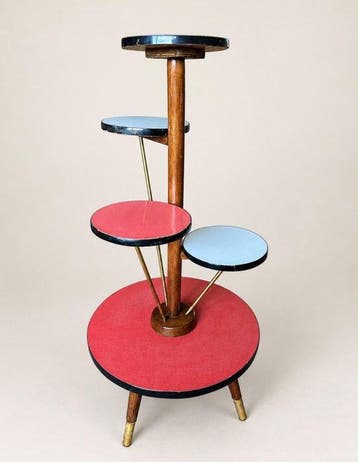 Plantentafel - Hout - Vintage plantentafel
