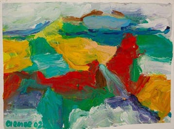 Jan Cremer (1940) - Abstracte compositie