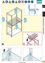 Bito draadmand stelling h250xb100xd50, 6 manden, licht, Ophalen of Verzenden