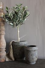 Stenen pot French 25 x 20 cm, Huis en Inrichting, Woonaccessoires | Vazen, Ophalen of Verzenden, Nieuw