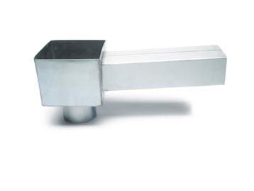 RHEINZINK Uitloop-vergaarbak combi 80mm - walsblank, Ophalen of Verzenden, Nieuw