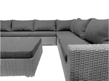 8-persoons Loungeset Colorado Blended Grey | U-opstelling, Ophalen of Verzenden, Nieuw, 8 zitplaatsen