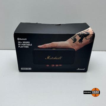 Marshall Emberton II Black & Brass, Audio, Tv en Foto, Luidsprekers, Verzenden, Gebruikt
