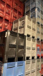 Palletbox XL 1400 liter kunststof waterdicht130x115x125 cm, Nieuw