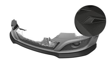 Cup spoilerlip met ABE voor Seat Leon 2 (Type 1P) CSL876-M, Verzenden, Nieuw