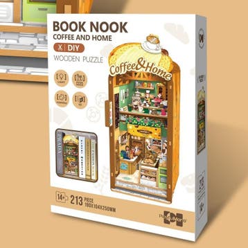 PlayfulMario Coffee & Home Booknook Modelbouw met LED lam..., Verzenden, Nieuw