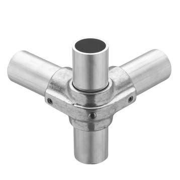 Hoekstuk Doorlopende staander Eco Ø 27 mm Aluminium, Verzenden, Nieuw