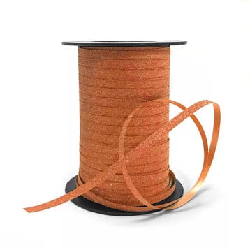 5m Glitter 10mm Roest - krullint - cadeau versiering, Ophalen of Verzenden, Nieuw