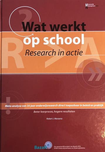 Wat werkt op school - R.J. Marzano 9789074233705, Boeken, Verzenden, Gelezen, R.J. Marzano