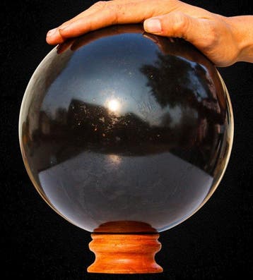8 Zwarte toermalijn kristalbol 11,50 kg Schorl edelsteenbal