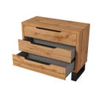 Ladekast Halmstad - Eiken - 3 Lades, Huis en Inrichting, Verzenden, Nieuw