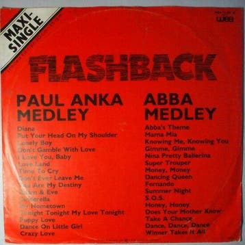 Flashback - Paul Anka Medley / Abba Medley - 12, Cd's en Dvd's, Vinyl Singles, Verzenden, Nieuw in verpakking