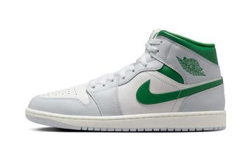 Air Jordan 1 Mid White Pure Platinum Pine Green, Kleding | Heren, Schoenen, Nieuw