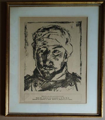 Max Beckmann (1884–1950). - Martin Tube, lithograph, 1914.