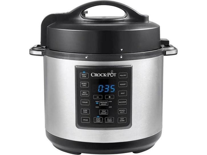 CrockPot CR051 - Express Pot - Snelkookpan 5,6L - RVS/Zwart, Witgoed en Apparatuur, Slowcookers, Zo goed als nieuw, Verzenden