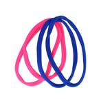 Haarband Sport 1cm - Endless Elastiek - Nylon - Roze Blauw -, Nieuw