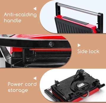 Tosti apparaat - Tosti ijzer - Contactgrill - Grill apparaat, Verzenden, Zo goed als nieuw