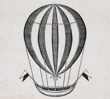Ballonfahrt von Gustav Price - 1836