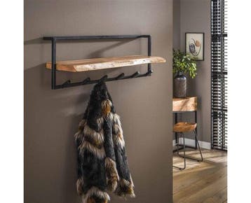 Kapstok Edge Acacia 6 Haken | Meubelplaats, Ophalen of Verzenden, Nieuw