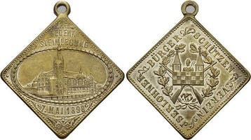 1898 Schuetzenmedaille Iserlohn, Stadt, Verzenden