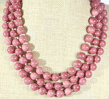 Tanzaniaanse rhodoniet - Liefdesenergie - Armband en ketting