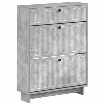 vidaXL Schoenenkast EDE 78 x 24 x 103 cm Bewerkt hout, Huis en Inrichting, Verzenden, Nieuw
