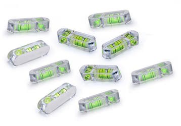 Set van 10 stuks mini waterpassen, 2 richtingen, 3 cm lang, Ophalen of Verzenden, Nieuw