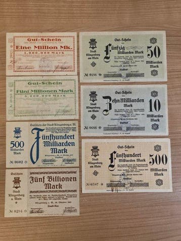 Duitsland. Mark 1923 – Klingenberg am Main – Notgeld