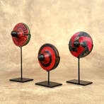 NO RESERVE PRICE - Set of 3 spinning tops - Gasing -, Antiek en Kunst