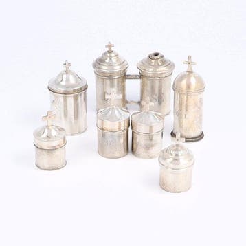 Doos (7) - .800 zilver, .950 zilver, Antiek en Kunst