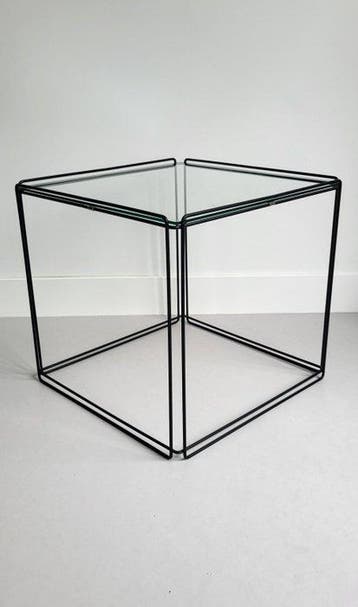 Atrow - Max Sauze - Bijzettafel - Isocele - Metaal, Glas