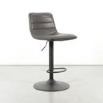 Barkruk Kumla, antraciet leder, draaibaar onderstel, Huis en Inrichting, Stoelen, Ophalen of Verzenden, Nieuw