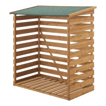 [en.casa] Houten brandhout rek houtopslag 116x64x123 cm, Verzenden