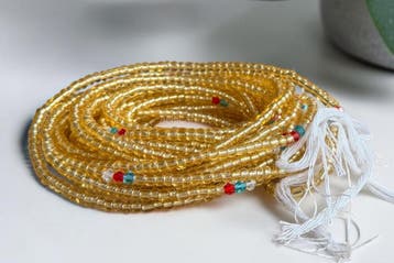 Waist Beads / Afrikaanse Heupketting - Binbo -  Goud (Tradit, Ophalen of Verzenden, Nieuw