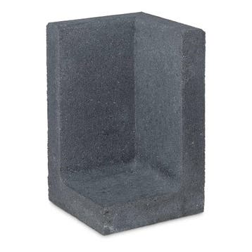 Betonnen L-hoekelement 30x30x40 zwart, Ophalen of Verzenden, Nieuw, Beton